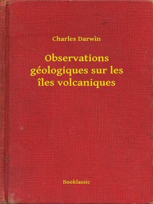 cover image of Observations géologiques sur les îles volcaniques